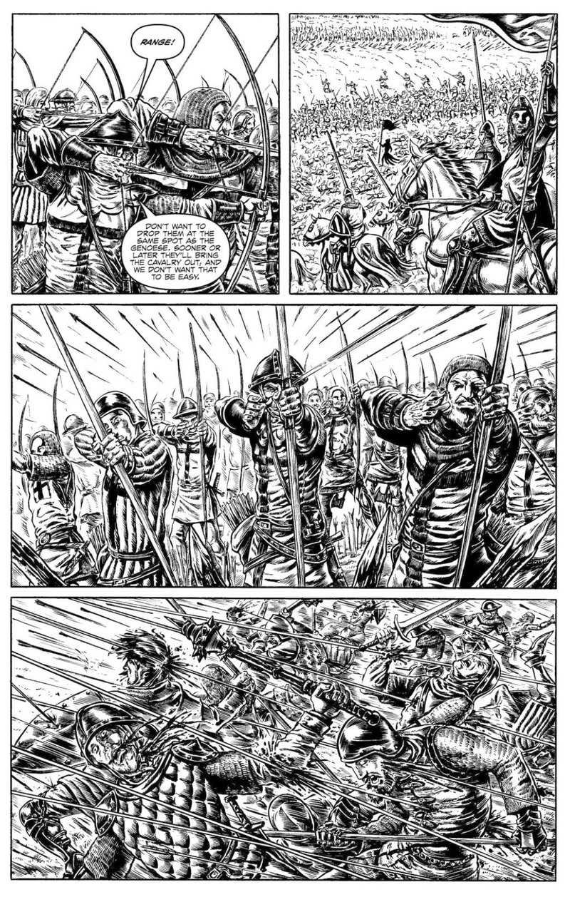 Illustration for article titled Crécy is a History Lesson As Told by Warren Ellis